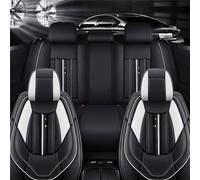 HAIYUN Fundas de Asientos para Toyota C-HR 2000-2022 2023 2024, Cubiertas de PU Cuero de Asiento para Delanteros y Traseros, Impermeable, Accesorios Interior,C-Black-White
