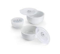 HAIZEA BY MARTÍN BERASATEGUI Set de 3 bowls de cerámica con tapa hermética. default Variante única