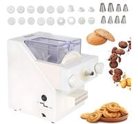 HaiZethonic 180w Biscuit Form Maker,Galletas Prensa Biscuit Maker,con 8 Diferentes Boquillas Flores,6 Tipos Moldes Galletas,50 a 60rpm por Min Velocidad,Alta Eficiencia,Paratienda Postres