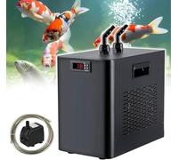 HaiZethonic Aquarium Cooler,Aquarium Water Chiller Fish Tank Cooler System,5-40℃ Constant Temperature Device,180w,Sustainable Refrigeration, with Pump,2 M Hose,Cooling 160L