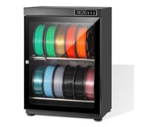 HaiZethonic Caja Secadora Filamentos Impresora 3D Caja Filamento 3D, Almacenamiento Antihumedad,10-12/15-21 Bobinas 1kg,Control Humedad,Vidrio Templado Y Metal,para Hogar/Estudios 2layers