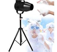 HaiZethonic Cañón Espuma Alta Potencia 1000 W,Producción Espuma 20 M³/Min,Alcance 6-10 M,Pistola Burbujas para Fiestas Verano En Piscinas,Infantiles,Efectos Escenario Black