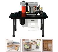 HaiZethonic Chapadora Cantos Portátil Alta Resistencia 1200W,con Control Velocidad 2 a 6 M/Min,Curva Y Recta,Encoladora Doble Cara,para Madera Contrachapada/PVC/Abs Black