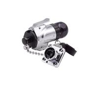 HAIZHI Cable de conexión de fibra óptica blindado M 12C TPU monomodo tipo B 100m 50m 60m 80m 90m con tambor de 12 núcleos SM impermeable for exteriores FTTH(50m M both female)