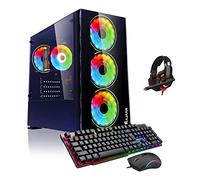 HAJAAN Breeze - Ordenador de escritorio para juegos AMD Ryzen 7 5700G, procesador de 8 núcleos de 3.80 GHz con gráficos Radeon, 16 GB DDR4 RAM, SSD de 512 GB, listo para Wi-Fi, auriculares para juegos