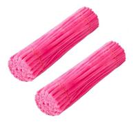HAJHI 200 Unidades Limpiapipas Manualidades Esponjosos Delicados Limpiadores De Pipa Para Amigos Familia 30 Cm Flexibles Palitos Peludos Hacer Pasteles(Peach Pink)