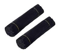 HAJHI 200 Unidades Limpiapipas Manualidades Esponjosos Delicados Limpiadores De Pipa Para Amigos Familia 30 Cm Flexibles Palitos Peludos Hacer Pasteles(Negro)