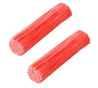 HAJHI 200 Unidades Limpiapipas Manualidades Esponjosos Delicados Limpiadores De Pipa Para Amigos Familia 30 Cm Flexibles Palitos Peludos Hacer Pasteles(Rose Red)