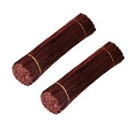 HAJHI 200 Unidades Limpiapipas Manualidades Esponjosos Delicados Limpiadores De Pipa Para Amigos Familia 30 Cm Flexibles Palitos Peludos Hacer Pasteles(Dark Brown)