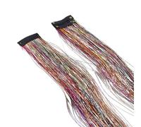 HAJHI 6 Unidades Hada Pelo De Oropel Clip BB 24 Pulgadas Extensiones De Cabello Con Purpurina Sin Costuras Para Uso Diario Brillantes Para Cualquier Tono De Piel(Colour)