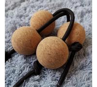 HAJHI A Dos Manos Percusión Asalato Corcho Silencio Rhythmic Ball Dedos Girando Pandereta 2pcs Portátil Kashaka Fácil de Aprender Sonido Estabilidad Banda