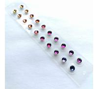 HAJHI Acupuncture Semillas De Oreja Colorido Cristal Presión Estimulación Masaje De Oídos 20/40 Unidades Semillas De Oído Para Relajación Diaria Reflexología(B-20pcs)