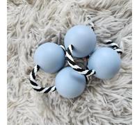 HAJHI Africano Agitador 2 Piezas Asalato Ajustable Cuerda Rhythmic Ball Percusión Kashaka para Niños Principiantes Dedos Girar Boda Fiesta Actuaciones(Azul)