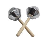 HAJHI Aluminio 2pcs Ritmo Martillo Maracas Madera Mango Claridad del Sonido Niños Adultos Nivel de Entrada Hogueras Conciertos Atrezzo Ambiental Escenario