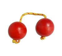HAJHI Aprendizaje Temprano Asalato Shakers Ritmo Percusión Dedos Giratorio Ajustable Cuerda Kashaka Fácil de Aprender Bola Africano Rhythmic Ball Principiantes Amantes(Red)