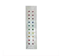 HAJHI Ayuda Para Dormir Semillas De Oído Relajante Suave Acupuncture Semillas De Oreja Decorativo Presión Masaje Masaje De Oídos Reflexología Fácil De Usar(Coloured - 20 pcs)