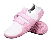 HAJHI Barefoot para Mujeres Hombres Sentadillas Peso Muerto Zapatillas Barefoot Antideslizantes Transpirables Senderismo Zapatos Barefoot para Gimnasio Ciclismo(265/43EU,Pink-White)