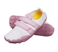 HAJHI Barefoot para Mujeres Hombres Sentadillas Peso Muerto Zapatillas Barefoot Antideslizantes Transpirables Senderismo Zapatos Barefoot para Gimnasio Ciclismo(255/41EU,Pink-White A)
