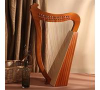 HAJHI Caoba Arpa de Palanca Gigging Conciertos Bodas Arpa de Lira Portátil Bolsas Cuerdas Llave de Afinar Lyre Harp Para Principiantes Niños Adultos((Board Keys) 15 Tones - Gift Pack)