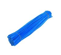 HAJHI Cifrado Tallos De Chenilla 1000 Piezas Limpiapipas Manualidades Para Flores Doblables 11,81 * 0,23 Pulgadas Limpiadores De Pipa Cursos De Manualidades Diy(Dark Blue)