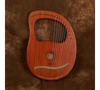 HAJHI Clásica Instrumento Lira Entusiastas Enseñar 7/19 Cuerdas Lyre Harp Caoba Portátil Fácil de Aprender Fiesta Gigging Arpa de Lira Conjuntos Escuela Vacaciones(19 strings-B)