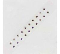 HAJHI Cristal Semillas De Oído Para Pérdida De Peso Resistente Al Agua Acupuncture Semillas De Oreja Transparente Autoadhesivo Masaje De Oídos Alivia El Estrés(Colourful White)