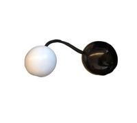 HAJHI Dedos Girando Asalato Shakers Rhythmic Ball Percusión Adultos Niños Fácil de Aprender Fiesta Atrezzo Ambiental Kashaka Africano Aslatuas Ajustable Cuerda(1pcs,Black white)