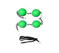 HAJHI Dedos Girar Percusión 2 Pares Asalato Fiesta Atrezzo Ambiente Ajustable Cuerda Kashaka Africano Aslatuas Instrumentos Nivel de Entrada con Cuerda de Repuesto(Verde)