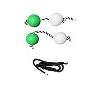 HAJHI Dedos Girar Percusión 2 Pares Asalato Fiesta Atrezzo Ambiente Ajustable Cuerda Kashaka Africano Aslatuas Instrumentos Nivel de Entrada con Cuerda de Repuesto(White+Green)