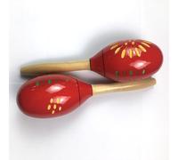 HAJHI Escultura Pintado Maracas Madera Ritmo Martillo Portátil Acompañamiento Percusión para Niños Principiantes Amantes Escuelas Atmósfera