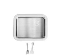 HAJHI Fabricante De Helados Instantáneos Sin Electricidad Máquina Para Hacer Helados Enrollados Casero Congelado Rápido Helado Enrollado Batidos Para Principiantes(White,22.5 * 17.5CM_304)