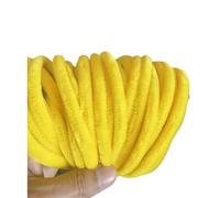 HAJHI Limpiadores De Pipa 1 Cm Limpiapipas Manualidades Hacer Flores De Vellón Tallos De Chenilla Flexibles Para Horquillas Broches(Amarillo)