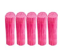 HAJHI Limpiadores De Pipa Cifrados Inodoros 500 Unidades Limpiapipas Manualidades Flexibles Portátiles Tallos De Chenilla Año Nuevo Fiesta Decoraciones(Peach Pink)
