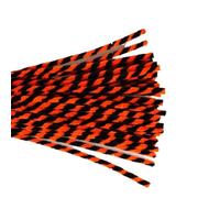 HAJHI Limpiapipas Manualidades Dos Tonos 200/500 Unidades Limpiadores De Pipa Hacer Caramelos Pasteles Tallos De Chenilla 30 Cm Desarrollar La Destreza Manual(200pcs,Orange-black)