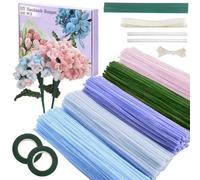 HAJHI Limpiapipas Manualidades Hacer Tulipanes Girasoles Chenilla Palitos Peludos Con Estambres Limpiadores De Pipa Festivos Proyectos Decorativos(Sunflower - Colour Box)