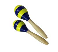 HAJHI Niños Percusión 2 Piezas Maracas Portátil Sonido Claridad Escenario Rendimiento Madera Ritmo Martillo Pandereta Conciertos Hoguera Viaje(C)