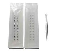 HAJHI Portátil Cristal Semillas De Oído Magnéticas Cuentas Acupuncture Semillas De Oreja Autoadhesivas Masaje De Oídos Presión Estimulación Para El Insomnio(C - 40pcs)
