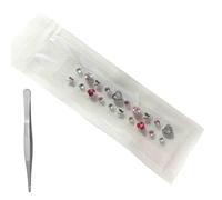 HAJHI Portátil Cristal Semillas De Oído Magnéticas Cuentas Acupuncture Semillas De Oreja Autoadhesivas Masaje De Oídos Presión Estimulación Para El Insomnio(A - 20pcs)