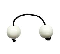 HAJHI Ritmo Percusión Kashaka Una Mano Pandereta Aslatuas Dedos Girando Asalato Shakers Ajustable Cuerda Aslatuas Banda Acompañamiento Nivel Básico(Blanco)