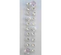 HAJHI Semillas De Oído Cristal Artificial Decorativo Acupuncture Semillas De Oreja Para Equilibrio Salud Masaje De Oídos Autoadhesivo Sin Dolor(B)