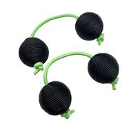 HAJHI Tejiendo Kashaka Corcho Silencioso Portátil Africano Aslatuas Percusión, 2pcs Asalato Ajustable Cuerda Bajo Volumen Aslatuas Dedos Girando Acompañamiento(Negro)