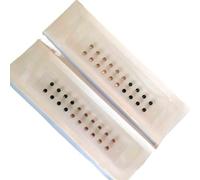 HAJHI Todos Los Días Acupuncture Semillas De Oreja Masaje Magnéticas Cuentas Semillas De Oído Desechables Masaje De Oídos Alivio Del Estrés Fácil De Usar(Black+Champagne - 40 pcs)