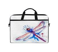 HaJie - Funda para ordenador portátil con diseño de libélula y libélula, 14 - 14,5 en bolsa de protección, maletín de viaje con correa para el hombro para hombres, mujeres, niños y niñas