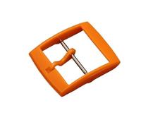HAJMGUMC 1 Uds. Cierre de reloj de plástico apto for correa de reloj 16mm 19mm 20mm correa de reloj colorida hebilla de Pin accesorios de botón de reloj Wen for mujer(Orange,Inside Size-20mm)
