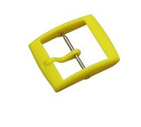 HAJMGUMC 1 Uds. Cierre de reloj de plástico apto for correa de reloj 16mm 19mm 20mm correa de reloj colorida hebilla de Pin accesorios de botón de reloj Wen for mujer(Yellow,Inside Size-20mm)