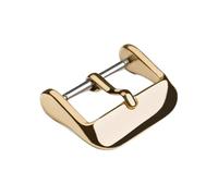 HAJMGUMC 1 Uds hebillas de Metal con cierre 304L botón de hebilla de reloj pulido de acero inoxidable 10mm 12mm 16mm 18mm 20mm 22mm 24mm cierres de reloj(Gold,16mm)