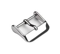 HAJMGUMC 1 Uds hebillas de Metal con cierre 304L botón de hebilla de reloj pulido de acero inoxidable 10mm 12mm 16mm 18mm 20mm 22mm 24mm cierres de reloj(Silver,22mm)