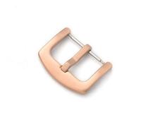 HAJMGUMC 16 18 20mm 22mm 24mm 26mm Cierre de correa de reloj de acero inoxidable mate cepillado reemplazo correa de reloj piezas de reparación de hebilla negro dorado(Rose Gold,20mm)