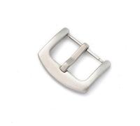 HAJMGUMC 16 18 20mm 22mm 24mm 26mm Cierre de correa de reloj de acero inoxidable mate cepillado reemplazo correa de reloj piezas de reparación de hebilla negro dorado(Silver,24mm)