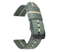 HAJMGUMC 18 mm 20 mm 22 mm 24 mm Correa de nailon tejida Hebilla de acero inoxidable Hombres Reemplazo suave Banda Fit For Samsung Fit for Huawei Watch GT 2 46 mm Fit for Seiko(Dark green khaki-01,20m